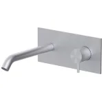 Смеситель для умывальника Paffoni Inox Tech, встроенный, излив 18 см, Steel (INOX107AC) - Фото 1