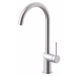 Змішувач для кухні Paffoni Inox Tech, одноважільний, поворотний вилив, Steel (INOX180AC) - Фото 1