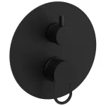 Смеситель для душа Paffoni Joker, внешняя часть, 3 выхода, Matt black (JKBOX019NO) - Фото 1