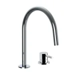 Смеситель для умывальника Paffoni Jolly, на 2 отверстия, Clic-Clac 1”1/4G, Chrome (JL051KCR) - Фото 1
