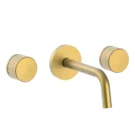 Смеситель для умывальника Paffoni JO скрытого монтажа, 3 отверстия, излив 175 мм, Brushed honey gold (JO003HGSP) - Фото 1