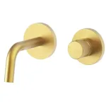 Смеситель для умывальника Paffoni JO однорычажный, скрытый, излив 123 мм, Brushed honey gold (JO104HGSP70) - Фото 1