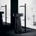 Смеситель для умывальника Paffoni JO, напольный, внешняя часть, Matt black (JOBOX031NO) - Фото 2