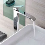 Змішувач для умивальника Paffoni Level високий, з донним клапаном Clic-Clac, Chrome (LES081KCR) - Фото 2