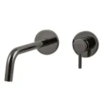 Смеситель для умывальника Paffoni Light, настенный, излив 17,8 см, Black Chrome (LIG006NKN70) - Фото 1