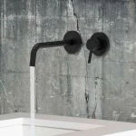 Смеситель для умывальника Paffoni Light, настенный, излив 24.8 см, Steel Looking (LIG007ST70) - Фото 2