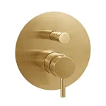 Смеситель для душа Paffoni Light, на 2 выхода, Brushed Honey Gold (LIG015HGSP) - Фото 1