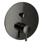 Смеситель для душа Paffoni Light, на 2 выхода, Black Chrome (LIG015NKN) - Фото 1
