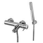 Смеситель для ванны Paffoni Light, с фиксированным душевым гарнитуром, Сhrome (LIG026CR) - Фото 1