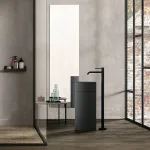 Смеситель для умывальника Paffoni Light отдельностоящий + Встраиваемая часть, черный матовый (LIG031NO_LIG030) - Фото 2