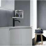 Смеситель для умывальника Paffoni Light, с донным клапаном Clic-Clac, Brushed Black Chrome (LIG071KNKNSP) - Фото 2