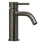 Смеситель для умывальника Paffoni Light, с донным клапаном Clic-Clac, Brushed Black Chrome (LIG071KNKNSP) - Фото 1
