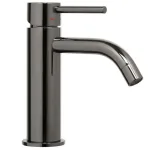Смеситель для умывальника Paffoni Light, с донным клапаном Clic-Clac, Black Chrome (LIG071KNKN) - Фото 1