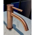 Змішувач для умивальника Paffoni Light, без донного клапана, Brushed Copper PVD (LIG071RASP) - Фото 2