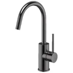 Смеситель для умывальника Paffoni Light без донного клапана, Brushed Black Chrome (LIG078NKNSP) - Фото 1