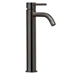 Смеситель для умывальника Paffoni Light, высокий, с донным клапанлм Clic-Clac, Black Chrome (LIG081KNKN) - Фото 1