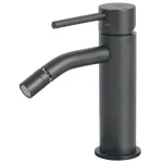 Смеситель для биде Paffoni Light с донным клапаном, Brushed Black Chrome (LIG135NKNSP) - Фото 1