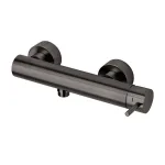Смеситель для душа Paffoni Light однорычажный, настенный, без душа, Brushed Black Chrome (LIG168NKNSP) - Фото 1