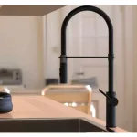 Змішувач для кухні Paffoni Light, Brushed black chrome + matt black spring (LIG179NKNSPNO) - Фото 2