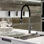 Змішувач для кухні Paffoni Light Professional, сталь / чорний (LIG179STNO) - Фото 2