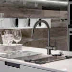 Смеситель для кухни Paffoni Light, с поворотным изливом, Steel Looking (LIG280ST) - Фото 2