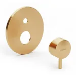 Смеситель для душа Paffoni Light на 2 потребителя, для внутр. части PBOX 001, Brushed Gold Honey (LIGBOX015HGSP_M) - Фото 1