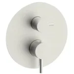 Смеситель для душа Paffoni Light, настенный, на 2 потребителя, наружная часть, Steel looking (LIGBOX018ST) - Фото 1
