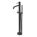 Смеситель для ванны/душа Paffoni Light, напольный, внешняя часть, Brushed Black Chrome (LIGBOX032NKNSP) - Фото 1