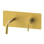 Смеситель для умывальника Paffoni Light, внешняя часть, излив 123 мм, Brushed honey gold (LIGBOX104HGSP) - Фото 1