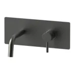Смеситель для умывальника Paffoni Light, внешняя часть, излив 123 мм, Brushed Black Chrome (LIGBOX104NKNSP) - Фото 1