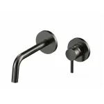 Смеситель для умывальника настенный Paffoni Light, излив 178 мм, Brushed Black Chrome (LIGBOX105NKNSP70) - Фото 1