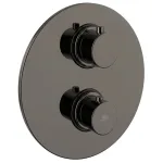 Термостат для душу Paffoni Light, на 1 споживач, Black Chrome (LIQ013NKN) - Фото 1