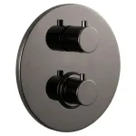 Термостат для душа Paffoni Light на 2 потребителя, Black Chrome (LIQ018NKN) - Фото 1