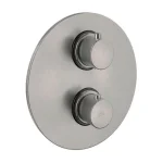 Термостат для душа Paffoni Light, на 3 выхода, Brushed Black Chrome (LIQ019NKNSP) - Фото 1