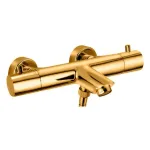 Термостат для ванны/душа Paffoni Light, без душевого набора, Brushed honey gold (LIQ022HGSP) - Фото 1