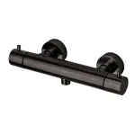 Термостат для душа Paffoni Light, ECOSTOP, без душевого набора, Brushed Black Chrome (LIQ168ENKNSP) - Фото 1