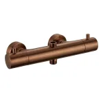 Термостат для душа Paffoni Light, без душ. комплекта, картридж (2 выхода + стоп), Brushed Copper PVD (LIQ169RASP) - Фото 1
