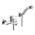 Змішувач для ванни Paffoni Lime з регульованим душовим гарнітуром, Chrome (LM023CR) - Фото 1