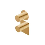 Термостат Ritmonio Diametro35 S, встроенный, внешняя часть, Brushed Gold (PR47HG202GOX) - Фото 1