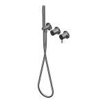 Смеситель для ванны Ritmonio, наружная часть, без ручки, Brushed Black Chrome (PR51GR201BLX) - Фото 1