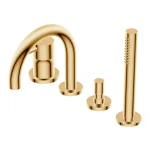 Смеситель для ванны Ritmonio Diametro35 S с гарнитуром, Brushed Gold (PR52EG202GOX) - Фото 1