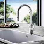 Змішувач для кухні Paffoni Red з висувним ручним душем, Chrome (RED285CR) - Фото 3