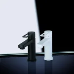 Смеситель для умывальника Paffoni Ringo с донным клапаном, белый матовый (RIN075BO-ES) - Фото 2