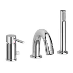 Смеситель на борт ванны Paffoni Stick, 3 отверстия, Chrome (SK040LCR) - Фото 1