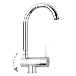 Смеситель для кухни Paffoni Stick с поворотным изливом, Chrome (SK189CR) - Фото 2