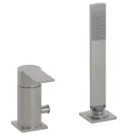 Смеситель для ванны Paffoni Tango, на борт, без излива, Steel looking (TA041ST) - Фото 1