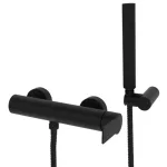 Смеситель для душа Paffoni Tango с душевым гарнитуром, Matt black (TA168DNO) - Фото 1