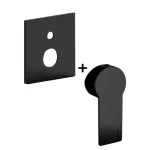 Змішувач для душу Paffoni Tango, зовнішня частина, 2 споживача, Matt black (TABOX015NO_M) - Фото 1