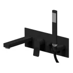 Смеситель для ванны Paffoni Tilt настенный, Matt black (TI001NO) - Фото 1