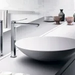 Смеситель для умывальника Paffoni Tilt высокий, с донным клапаном Clic-Clac, Steel looking (TI081KST) - Фото 2